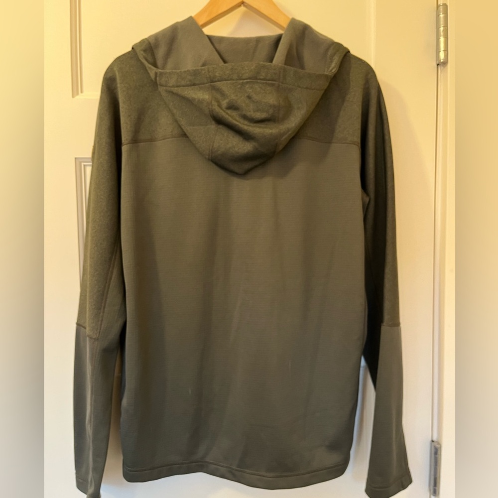 🦊 Fjällräven • Abisko Trail Fleece Hoodie • Olive Green Trekking Jacket • Size M - Picture 6 of 7
